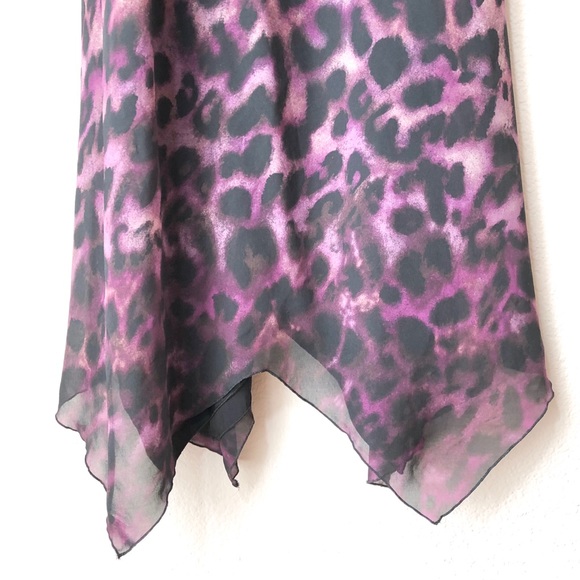 SOMA Purple Animal Print Gown - Picture 5 of 5